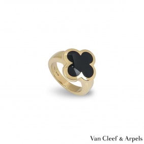 Van Cleef & Arpels Yellow Gold Pure Alhambra Ring VCARB13800 Van Cleef & Arpels Yellow Gold Pure Alhambra Ring VCARB13800